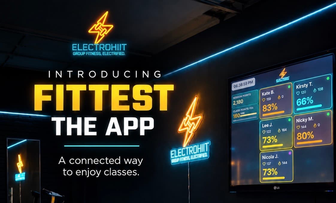 Live heart rate and in-session leaderboard with Fittest at Electrohiit