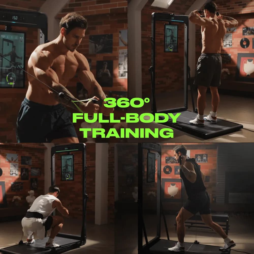 People training on the INNODIGYM Omni x1 from different cable angles